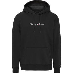 Tommy Jeans Heren Truien & Vesten Tjm Reg Linear Hoodie - Zwart