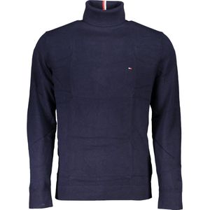 Tommy Hilfiger - Vest - Donkerblauw - Opstaande Kraag - Rits - Katoen