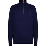 Tommy Hilfiger - Pima Org Ctn Mock Half Rits Trui