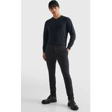 Tommy Hilfiger - V-hals Trui - Zwart - Katoen met Kasjmier - Regular Fit
