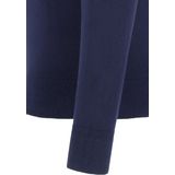 Tommy Hilfiger - V-hals Trui - Donkerblauw - Katoen met Kasjmier
