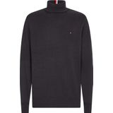Tommy Hilfiger - Pima Org Ctn Cashmere Roll Neck - Coltrui - Grijs