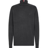 Tommy Hilfiger - Pima Org Ctn Cashmere Roll Neck - Coltrui - Grijs