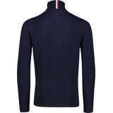 Tommy Hilfiger heren coltrui katoen - Pima Org Ctn Cashmere Roll Neck - blauw