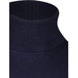 Tommy Hilfiger heren coltrui katoen - Pima Org Ctn Cashmere Roll Neck - blauw