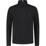 Tommy Hilfiger heren coltrui katoen - Pima Org Ctn Cashmere Roll Neck - zwart