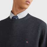 Tommy Hilfiger Gebreide Trui Pima Hemelsblauw heren