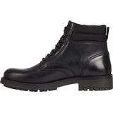 Tommy Jeans - Korte Veterschoenen - Zwart - Leer