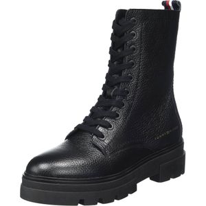 Tommy Hilfiger dames veterboot - Zwart - Maat 41