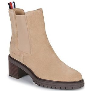 Tommy Hilfiger Dames Outdoor Chelsea MID hak Boot Fashion, Khaki Dream, 6.5 UK