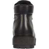 Tommy Hilfiger - Leren Outdoor Platte Laars - Zwart - Leer