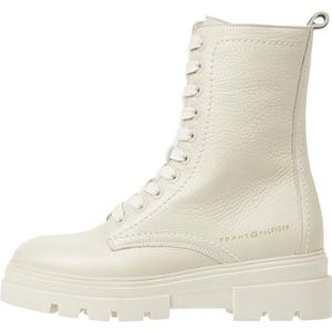 Cognac Katoenen Tommy Hilfiger laarzen Met veters kopen? Tot