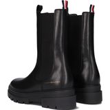 Tommy Hilfiger Monochromatic dames chelseaboot Zwart