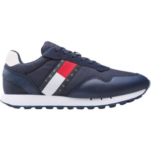 Tommy Hilfiger - Retro Runner Ess - Sneakers - Blauw - Leer/Polyester