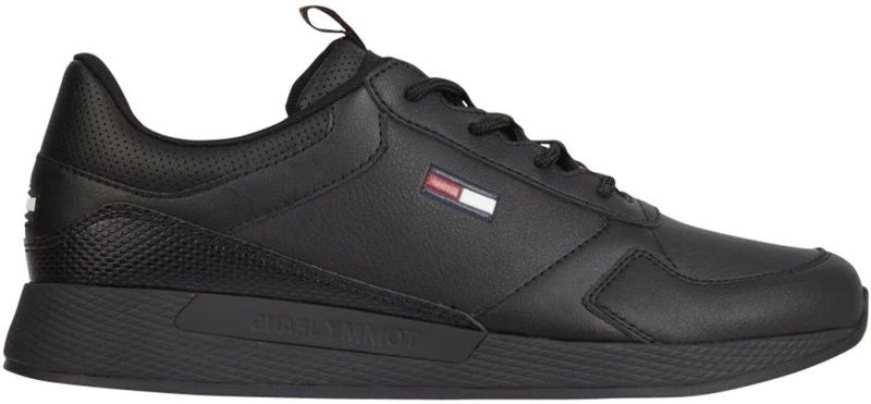 Tommy Jeans - EM0EM01080 - Sneakers - Zwart - Leer/Nylon/Polyurethaan