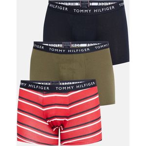 Tommy Hilfiger - Trunk Boxers - Blauw - Groen - Gestreept - Katoen - Elastaan