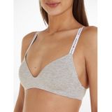 Tommy Hilfiger - Triangel-bh - Lichtgrijs - Tweekleurige Optiek