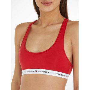 Tommy Hilfiger Ongevoerde beha voor dames, Primair rood