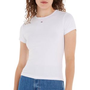 Tommy Jeans - T-shirt - Wit - Katoen