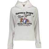 Tommy Hilfiger - Witte Katoenen Hoodie - Dames