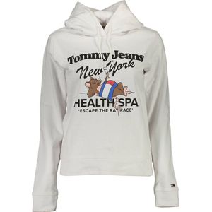 Tommy Hilfiger - Witte Katoenen Hoodie - Dames