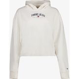 Tommy Hilfiger - Cropped Hoodie - Wit - Katoen