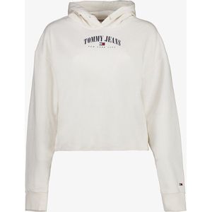 Tommy Hilfiger - Cropped Hoodie - Wit - Katoen