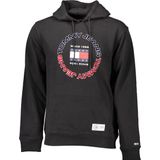 Tommy Hilfiger - Longsleeve Hoodie - Zwart - Katoen
