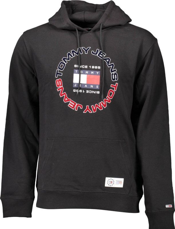 Tommy Hilfiger - Longsleeve Hoodie - Zwart - Katoen