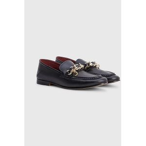 Tommy Hilfiger - Chain Loafer - Schoen - Zwart - Leer