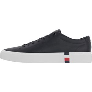 Men's Tommy Hilfiger Modern Vulc Leather Trainers In Navy - Maat 44