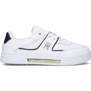 Tommy Hilfiger - Witte Sneakers - Dames - Leer - Klassiek Ontwerp