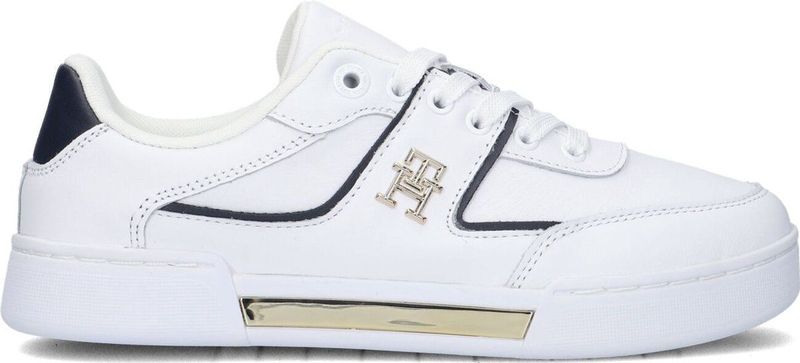 Tommy Hilfiger - Witte Sneakers - Dames - Leer - Klassiek Ontwerp