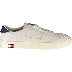 Tommy Hilfiger Eco-Conscious witte sneakers met logodetail