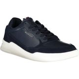 Tommy Hilfiger - Blauwe Leren Sneakers - Heren - 45 EU - Polyester