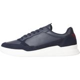 Tommy Hilfiger - Blauwe Leren Sneakers - Heren - 45 EU - Polyester