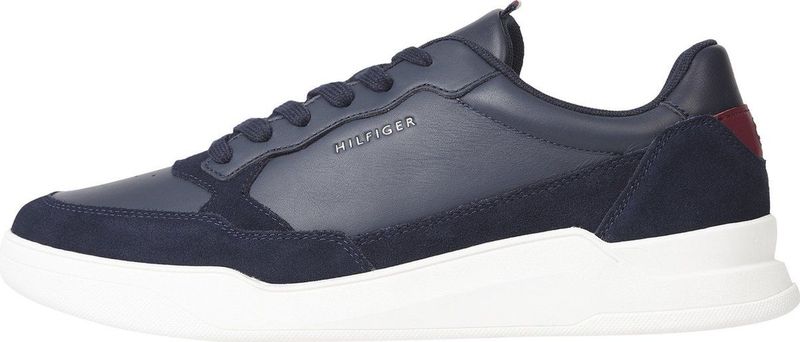 Tommy Hilfiger - Blauwe Leren Sneakers - Heren - 45 EU - Polyester
