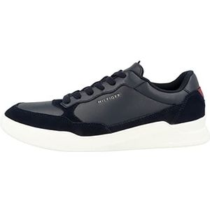 Tommy Hilfiger Cupsole Herensneakers van leermix, ciel del deserto