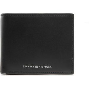 Tommy Hilfiger, Accessoires, Heren, Zwart, ONE Size, Leer, Portemonnee/Kaarthouder