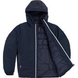 Tommy Hilfiger - Mix Media Hooded Jacket - Tussenjas - Blauw - 100% Polyester