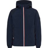 Tommy Hilfiger - Mix Media Hooded Jacket - Tussenjas - Blauw - 100% Polyester