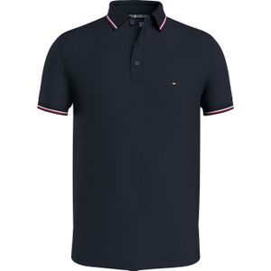 Tommy Hilfiger 1985 Rwb Tipped Slim Polo - heren poloshirt - donkerblauw