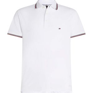 Tommy Hilfiger 1985 Rwb Tipped Slim Polo - heren poloshirt - wit