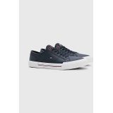 Tommy Hilfiger - FM0FM04561 - Sneakers - Blauw - Leer en Rubber
