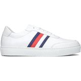 Tommy Hilfiger Premium Cupsole Mono Sneakers - Leren Sneaker - Heren - Wit