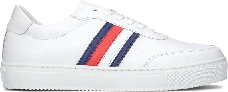 Tommy Hilfiger Premium Cupsole Mono Sneakers - Leren Sneaker - Heren - Wit