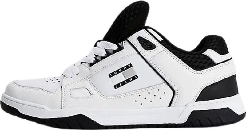 Tommy Jeans - Heren Sneakers - Wit - Leer