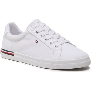 Sneakers aus Stoff Tommy Hilfiger Essential Stripes Sneaker FW0FW06954 Weiß