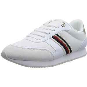 Tommy Hilfiger Essential Runner Sneaker, wit, 7 UK, Kleur: wit, 41 EU