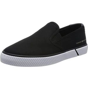 Tommy Hilfiger Essential Slip-on Sneaker Bl Vulcanized voor dames, Zwart, 36 EU